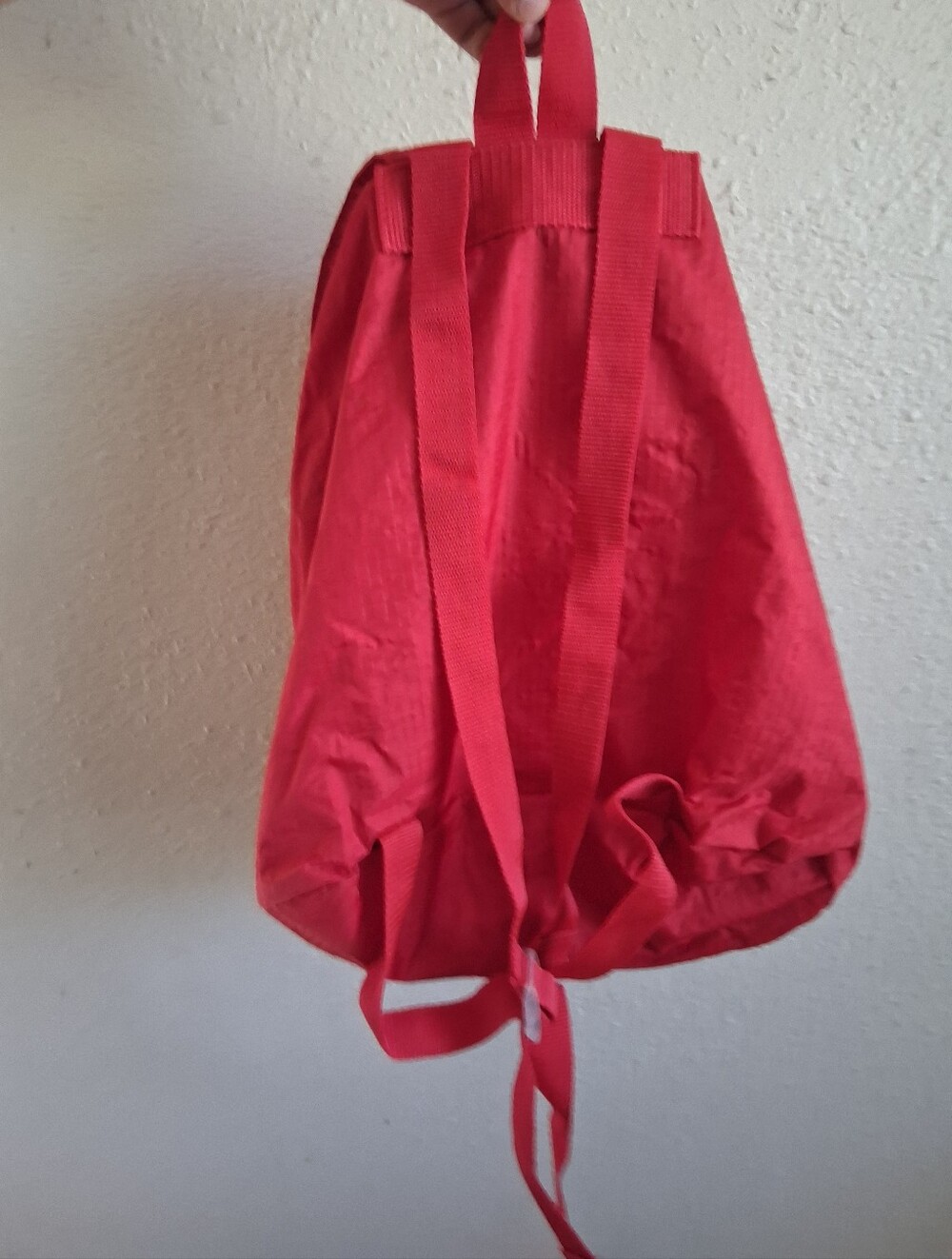Baggallini Red Convert Drawstring Backpack - Picture 4 of 8